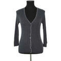 Gilets sur Grenoble : Gilet Tommy Hilfiger Cardigan en soie anthracite
