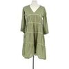 Robe courte Notshy Robe en coton verte