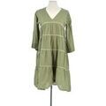 Robe courte Notshy Robe en coton verte