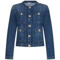 Vestes sur Grenoble : Veste Liu Jo Veste en denim avec strass avec boutons logot&eacute;s Bleu