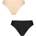 Culottes & autres bas
sur Grenoble : Tangas Bye Bra Pack x2 br&eacute;siliens Cotton Multicolore