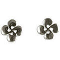 Boucles d'oreille sur Grenoble : Boucles oreilles Bijoux Basques Boucles d'oreilles croix basque plate 8mm