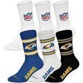 Chaussettes sur Grenoble : Chaussettes Nfl unisexe Chaussettes Paquet de 6 6Pack Crew Socks