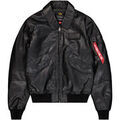 Vestes sur Grenoble : Blouson Alpha Industries CWU-45/P Leather - black