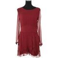 Robes sur Grenoble : Robe courte S&eacute;zane Robe bordeaux Bordeaux