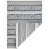Tapis Rugsx Tapis TWIN 22996 g&eacute;om&eacute;trique, rayures Coton, dou 80x300 cm Noir 80x300 cm. . Maison & D&eacute;co > Tapis.
