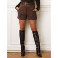 Short sur Grenoble : Short La Modeuse Shorts pour femme - Marron -