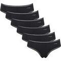 Slips Sloggi Femme Slip Paquet de 6 GO Crush Hipster C6P Noir