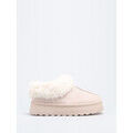 Chaussons / Pantoufles sur Grenoble : Chaussons La Modeuse Bottines pour femme - Beige -