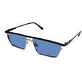 Lunettes sur Grenoble : Lunettes de soleil Xlab Portland Lunettes de soleil, Argent/Noir/Bleu clair, 57 mm
