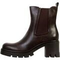 Bottes femme sur Grenoble : Bottines Super Mode Bottines &agrave; Zip Marron