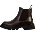 Bottes femme sur Grenoble : Bottines Super Mode Bottines &agrave; Zip Marron
