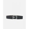 Ceinture Orciani U08323 - DOUBLE CHEVRETTE ELASTICIZZATA-NERO/CIOCCOLATA