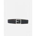 Ceinture Orciani U08323 - DOUBLE CHEVRETTE ELASTICIZZATA-NERO/CIOCCOLATA