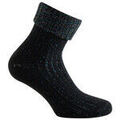 Chaussettes sur Grenoble : Chaussettes Kindy Mi-chaussettes femme lurex &agrave; revers acrylique Noir