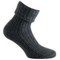 Chaussettes Kindy Mi-chaussettes femme lurex &agrave; revers acrylique Gris Grenoble