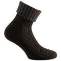 Chaussettes sur Grenoble : Chaussettes Kindy Mi-chaussettes femme lurex &agrave; revers acrylique Marron