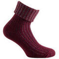 Chaussettes sur Grenoble : Chaussettes Kindy Mi-chaussettes femme lurex &agrave; revers acrylique Rouge