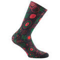 Chaussettes sur Grenoble : Chaussettes Kindy Mi-chaussettes imprim&eacute;es all over pop viscose de bambou Noir