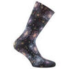 Collants & bas Kindy Mi-chaussettes imprim&eacute;es feu d'artifice viscose de bambou Noir