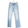 Jeans flare / larges Mother Jean droit en coton bleu