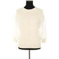 Pull Bash Pull en coton &eacute;cru Beige