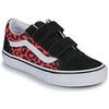 Baskets basses enfant Vans Old Skool V GLITTER LEOPARD Diva Pink