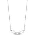 Colliers sur Grenoble : Collier Lotus Collier Silver rectangles entrelac&eacute;s Blanc