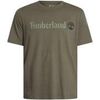 T-shirt Timberland T-shirt &agrave; logo lin&eacute;aire Vert