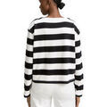 Pull Tom Tailor T-shirt ML Black White Stripe