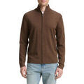 Pull Tom Tailor Gilet ZIPPE Marron