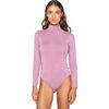 Maillots de corps Luna Splendida Body col montant manches longues MICRO TOUCH COMFORT Rose