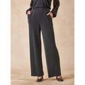 Pantalons sur Grenoble : Pantalon Daxon by - Pantalon &eacute;lastiqu&eacute; maille fantaisie Noir