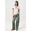 T-shirt Wrangler T-Shirt � SLIM RINGER TEE Worn White Blanc