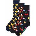 Chaussettes sur Grenoble : Chaussettes Happy socks unisexe Chaussettes Paquet de 3