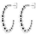 Boucles d'oreille sur Grenoble : Boucles oreilles Brillaxis Cr&eacute;oles perles acier Blanc