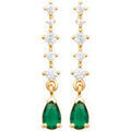 Boucles oreilles Brillaxis Boucles d'oreilles plaqu&eacute; or oxydes Jaune Grenoble