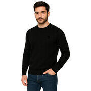Pull Billtornade - Pull col rond en laine m&eacute;lang&eacute; - noir Noir