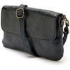 Sac a main Daxon by - Sac pochette en cuir &agrave; bandouli&egrave;re Noir