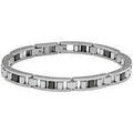 Bracelets sur Grenoble : Bracelets Jourdan Bracelet Rom&eacute;o acier c&eacute;ramique noire Blanc