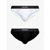 Slips Dsquared DCX200070 - TWIN 2PACK BRIEF-010 BLACK/WHITE Multicolore