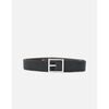 Ceinture Orciani U08323 - DOUBLE CHEVRETTE ELASTICIZZATA-NERO/CIOCCOLATA