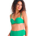 Maillots de bain sur Grenoble : Maillots de bain Lisca Haut maillot de bain bandeau pr&eacute;form&eacute; PORTOFINO Vert