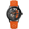 Montre Pierre Lannier Montre Femme PADDOCK Noir Cuir Orange