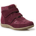 Bottes femme sur Grenoble : Bottines Pediconfort Boots &agrave; scratchs Rouge
