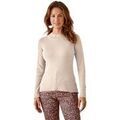 Pull Daxon by - Pull col montant finitions &eacute;cailles Beige