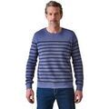 Pull Daxon by - Pull ray&eacute; avec laine homme Bleu