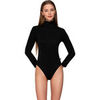 Maillots de corps Luna Splendida Body col montant manches longues MICRO TOUCH COMFORT Noir