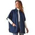 Gilets sur Grenoble : Gilet Daxon by - Cape zipp&eacute;e en maille milano Bleu