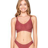 Triangles / Sans armatures Luna Splendida Soutien-gorge de sport contour silicone MOTION Splendida Rouge